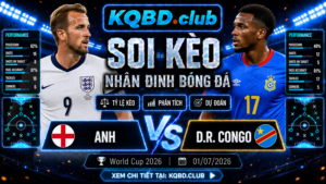 Đội hình dự kiến trước trận Anh và D.R. Congo