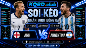 Đội hình dự kiến trước trận Anh vs Argentina